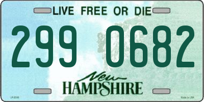 NH license plate 2990682