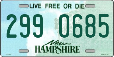 NH license plate 2990685