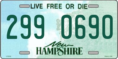 NH license plate 2990690
