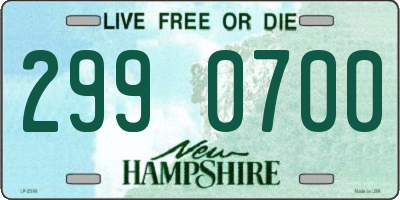 NH license plate 2990700