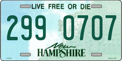 NH license plate 2990707