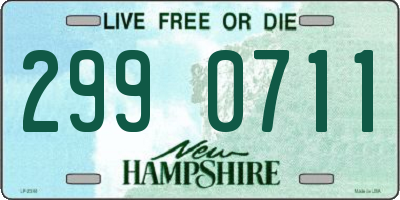NH license plate 2990711