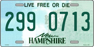 NH license plate 2990713