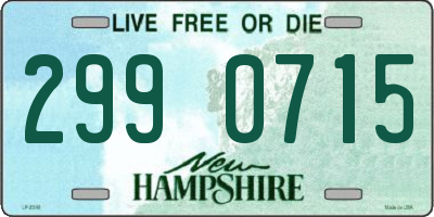 NH license plate 2990715