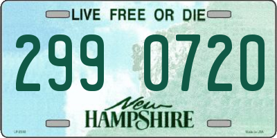 NH license plate 2990720