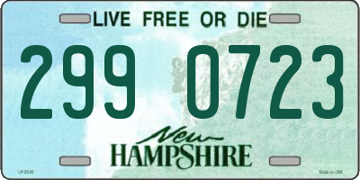 NH license plate 2990723