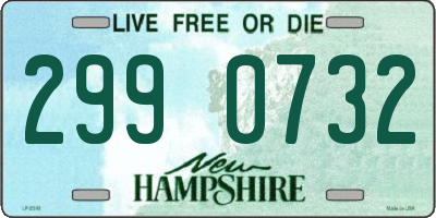 NH license plate 2990732