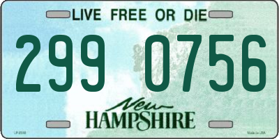 NH license plate 2990756