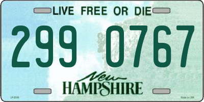 NH license plate 2990767