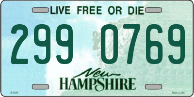 NH license plate 2990769