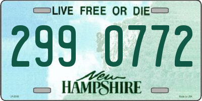 NH license plate 2990772