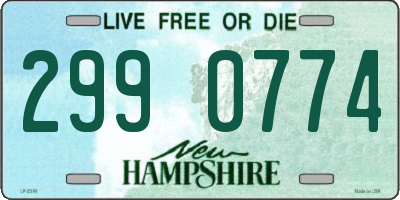 NH license plate 2990774