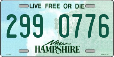 NH license plate 2990776