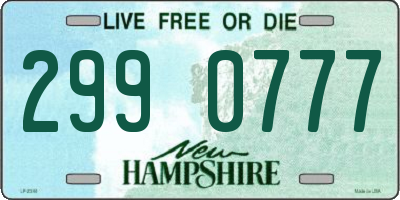 NH license plate 2990777