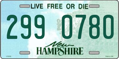 NH license plate 2990780