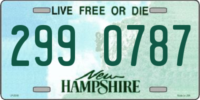 NH license plate 2990787