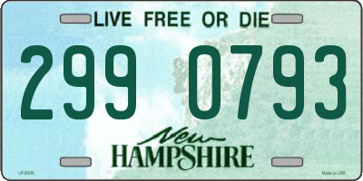NH license plate 2990793
