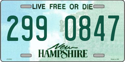 NH license plate 2990847