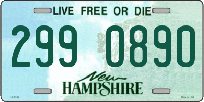 NH license plate 2990890