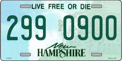 NH license plate 2990900