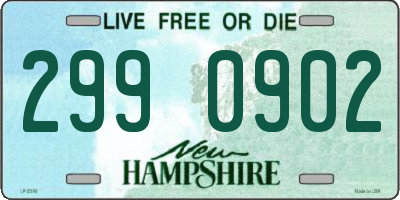 NH license plate 2990902