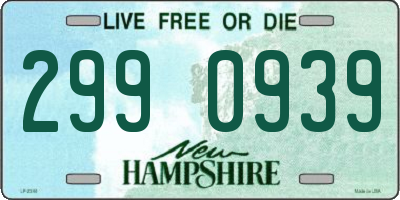 NH license plate 2990939