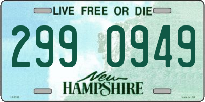 NH license plate 2990949