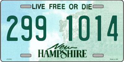 NH license plate 2991014