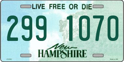 NH license plate 2991070