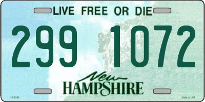 NH license plate 2991072