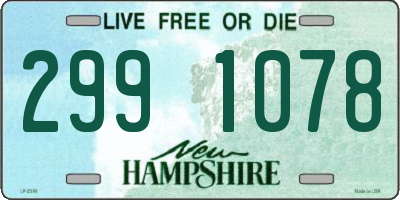 NH license plate 2991078