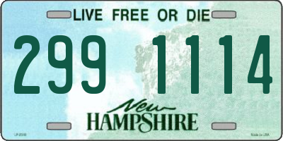 NH license plate 2991114