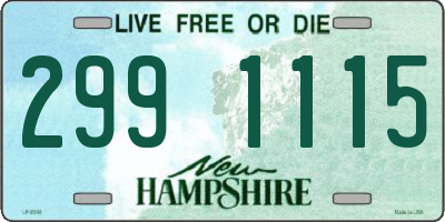 NH license plate 2991115
