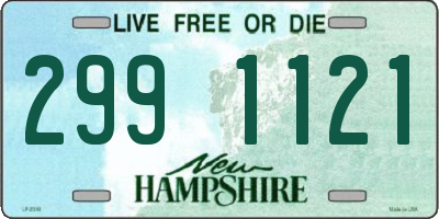 NH license plate 2991121