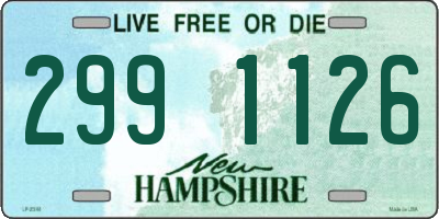 NH license plate 2991126