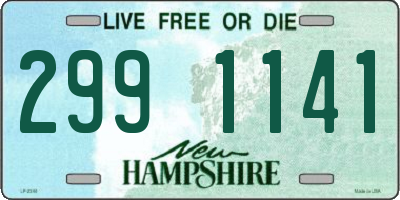 NH license plate 2991141
