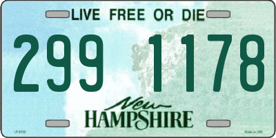 NH license plate 2991178
