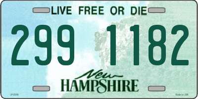 NH license plate 2991182