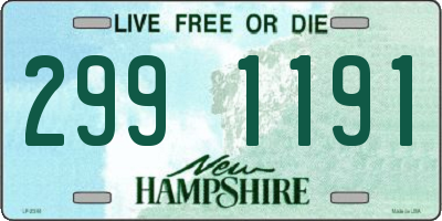 NH license plate 2991191