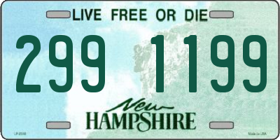 NH license plate 2991199