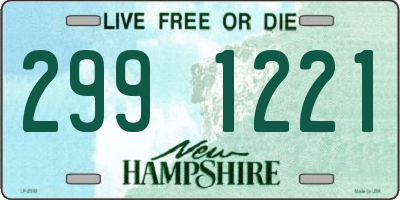 NH license plate 2991221