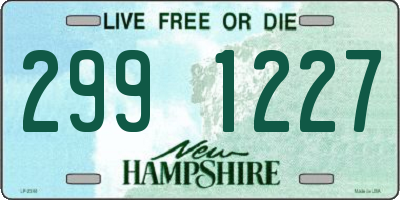 NH license plate 2991227