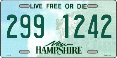 NH license plate 2991242