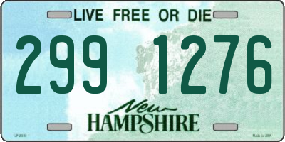 NH license plate 2991276