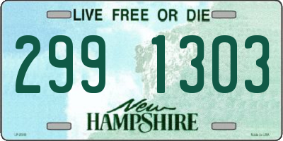 NH license plate 2991303