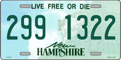 NH license plate 2991322