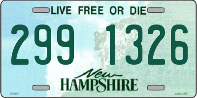 NH license plate 2991326