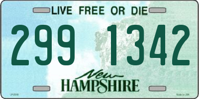 NH license plate 2991342