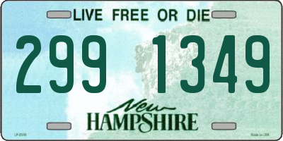 NH license plate 2991349