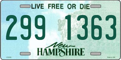 NH license plate 2991363